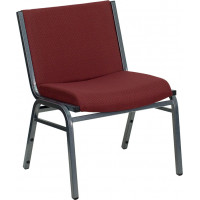 Flash Furniture Hercules Series 1000 lb. Capacity Big and Tall Extra Wide Burgundy Fabric Stack Chair XU-60555-BY-GG